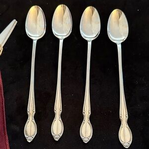 Elegant Silver Dining Spoons Set